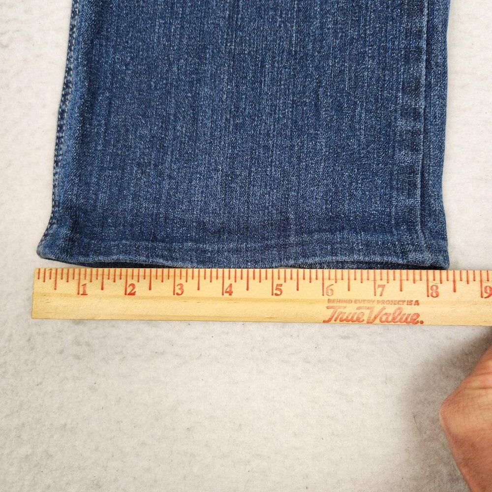 Chicos Jeans Womens 0.5 Short Blue 6 Additions Mid Rise Bootcut Stretch Denim - Picture 6 of 10